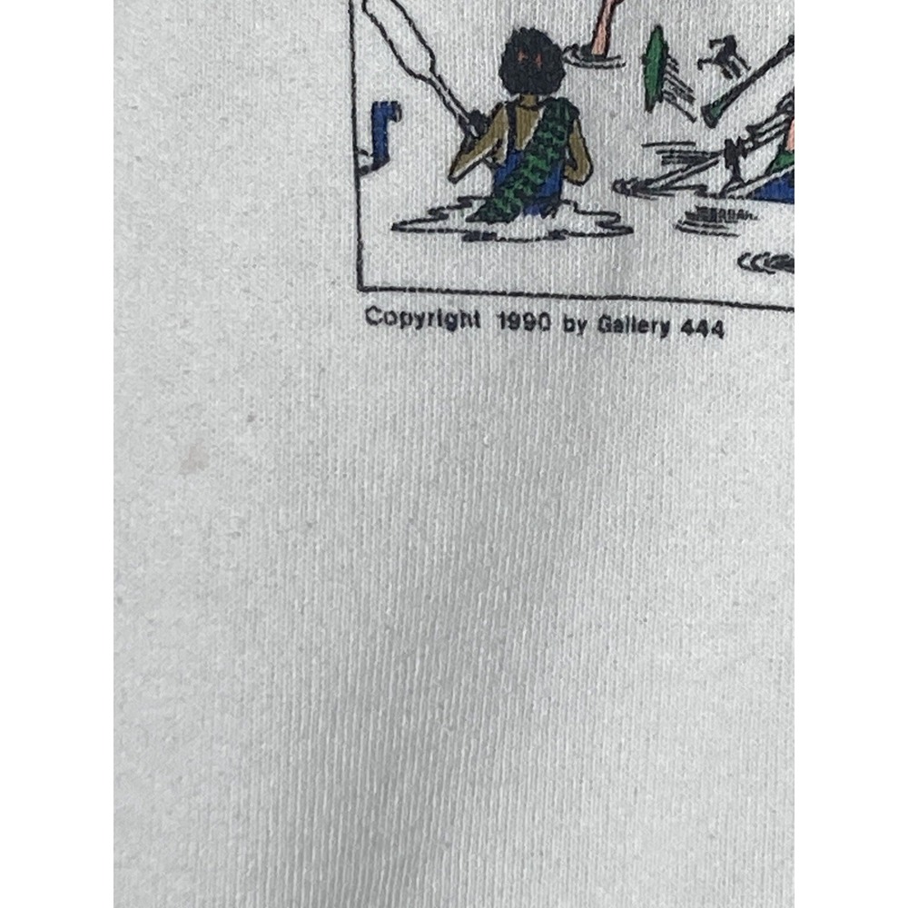 Vintage Jerzees Sweatshirt Girl Scouts Camping 1990 Gallery 444 Women's Size Med - Picture 12 of 13